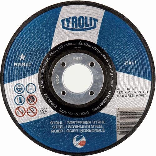 Tyrolit 125mm x 1.0mm Slitting Disc
