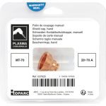 1 SHORT CUTTING SHIELD 20/70A (20.4 mm) - TORCH PLASMA MT-70 - Image 2