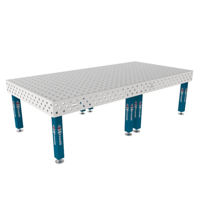 pro300148.nowheels INOX Stainless Steel Welding Table PRO - 3M x 1.48M - Image 1