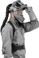 GYS Flip Front Air-Fed Welding & Grinding Helmet - Image 2